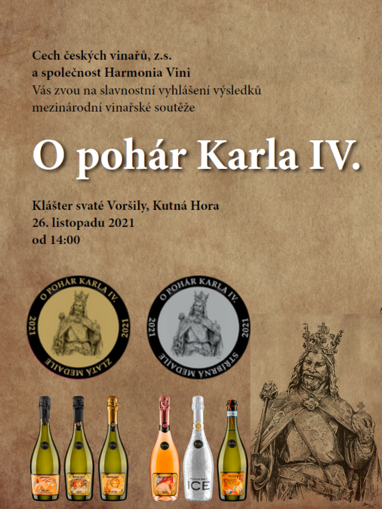 Šest medailí pro Mucha Sekty z vinařské soutěže O pohár Karla IV.